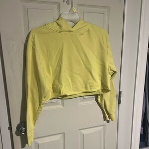 Nike Cropped Yellow Hoodie